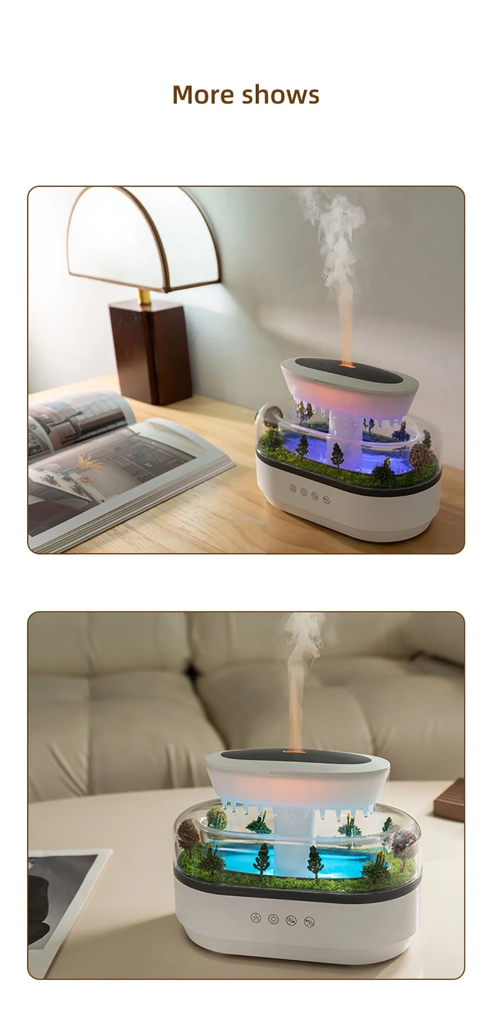 Raindrop Aroma Humidifier&Diffuser