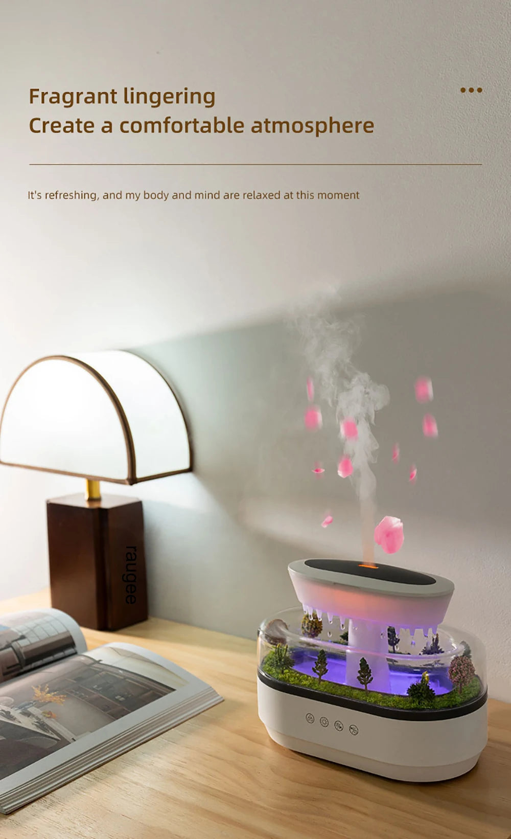Raindrop Aroma Humidifier&Diffuser