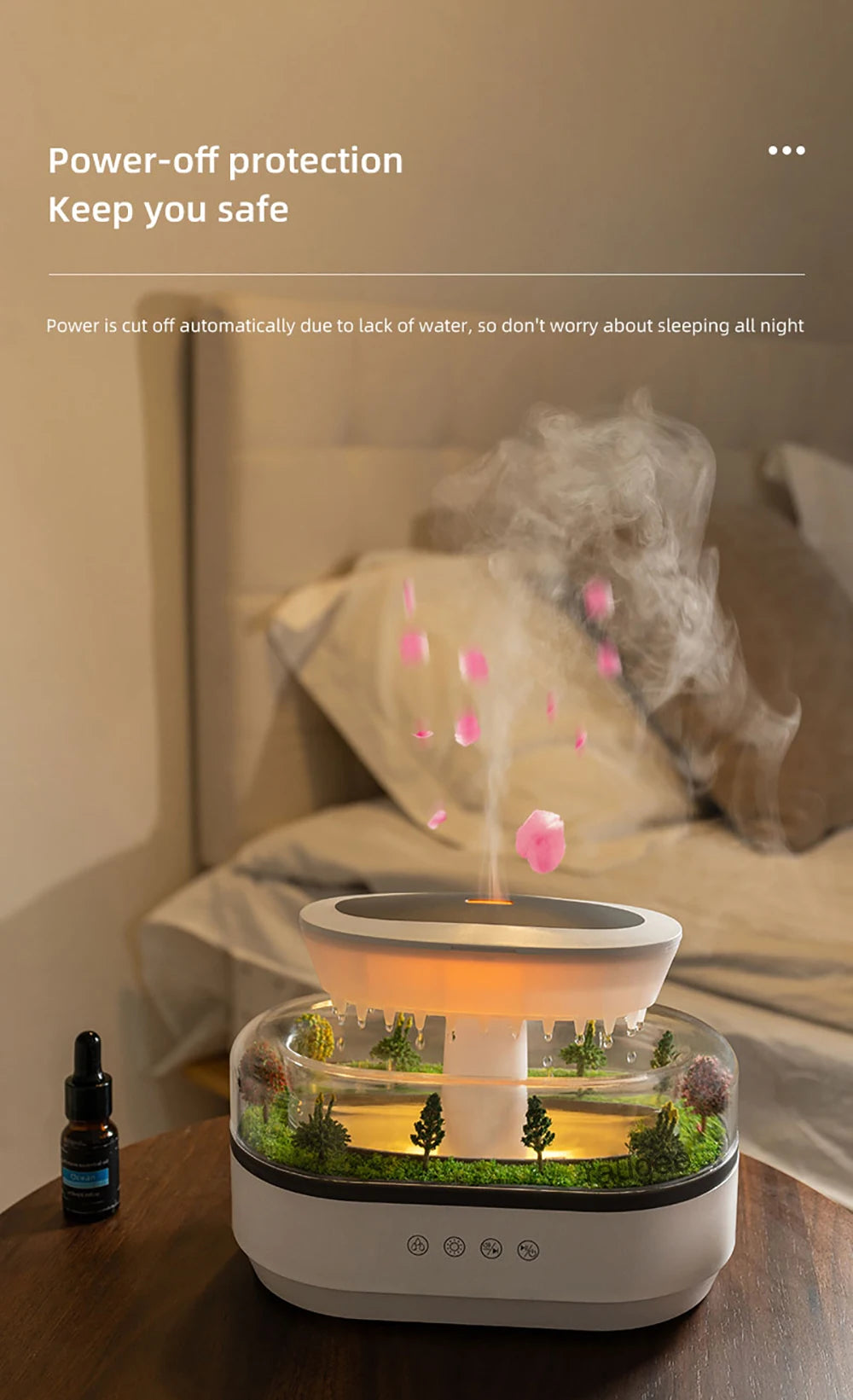 Raindrop Aroma Humidifier&Diffuser