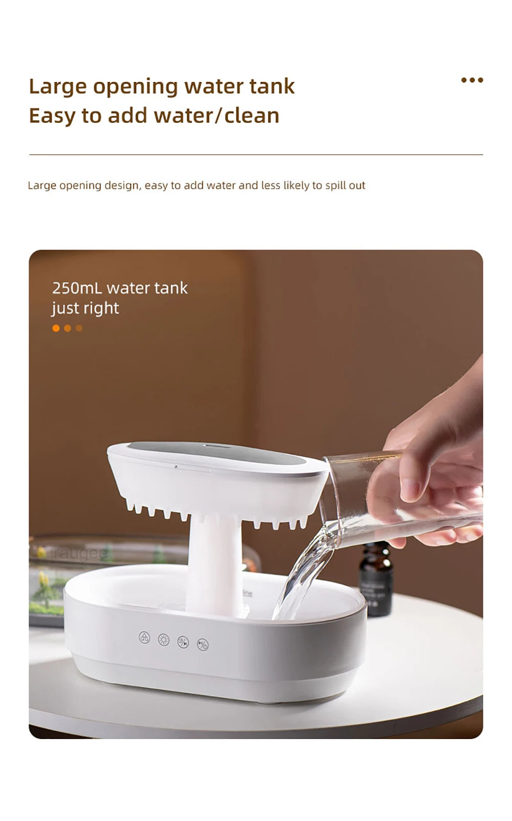 Raindrop Aroma Humidifier&Diffuser
