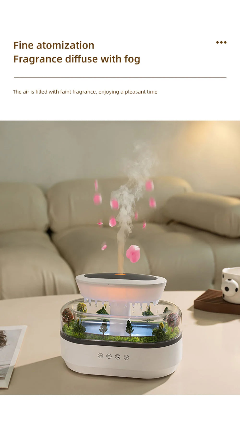 Raindrop Aroma Humidifier&Diffuser