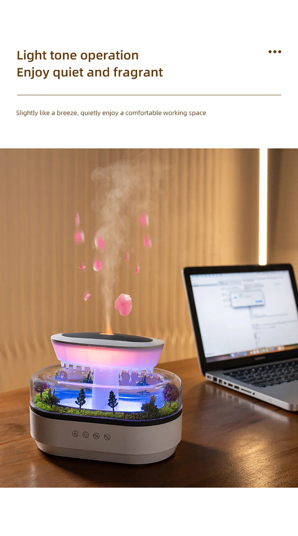 Raindrop Aroma Humidifier&Diffuser