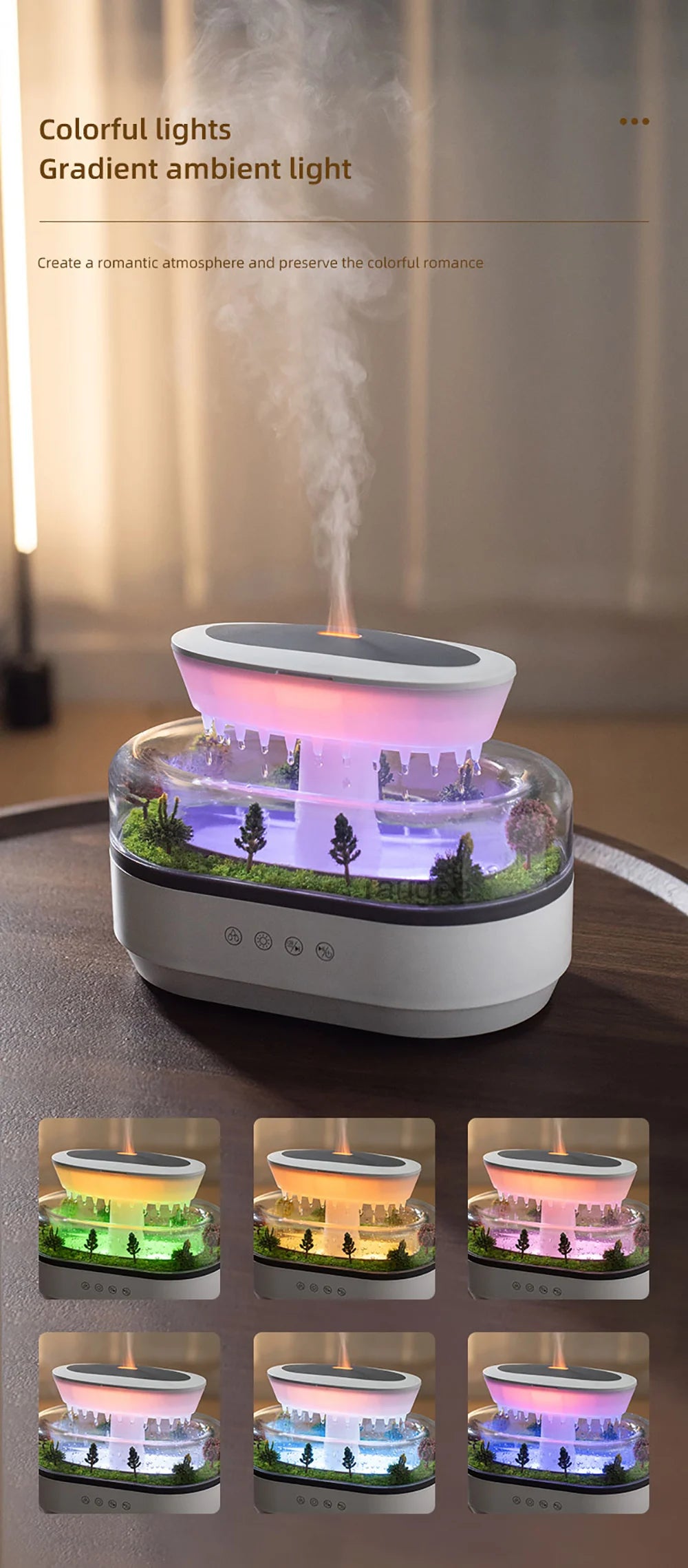Raindrop Aroma Humidifier&Diffuser